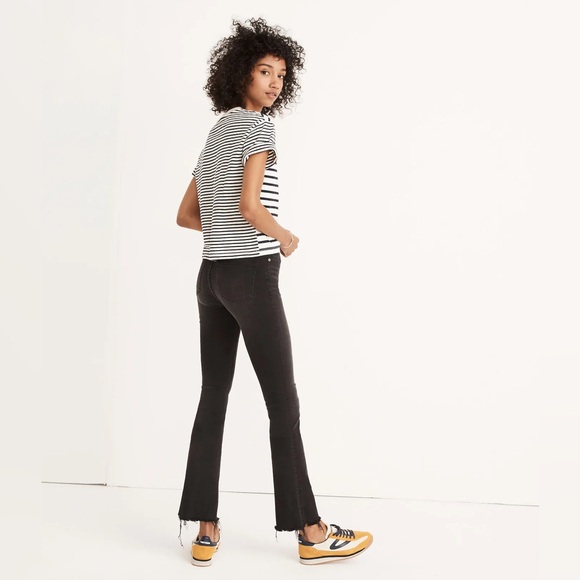 Cali Demi-Boot Jeans in Berkeley Black: Chewed-Hem Edition - Picture 2 of 2